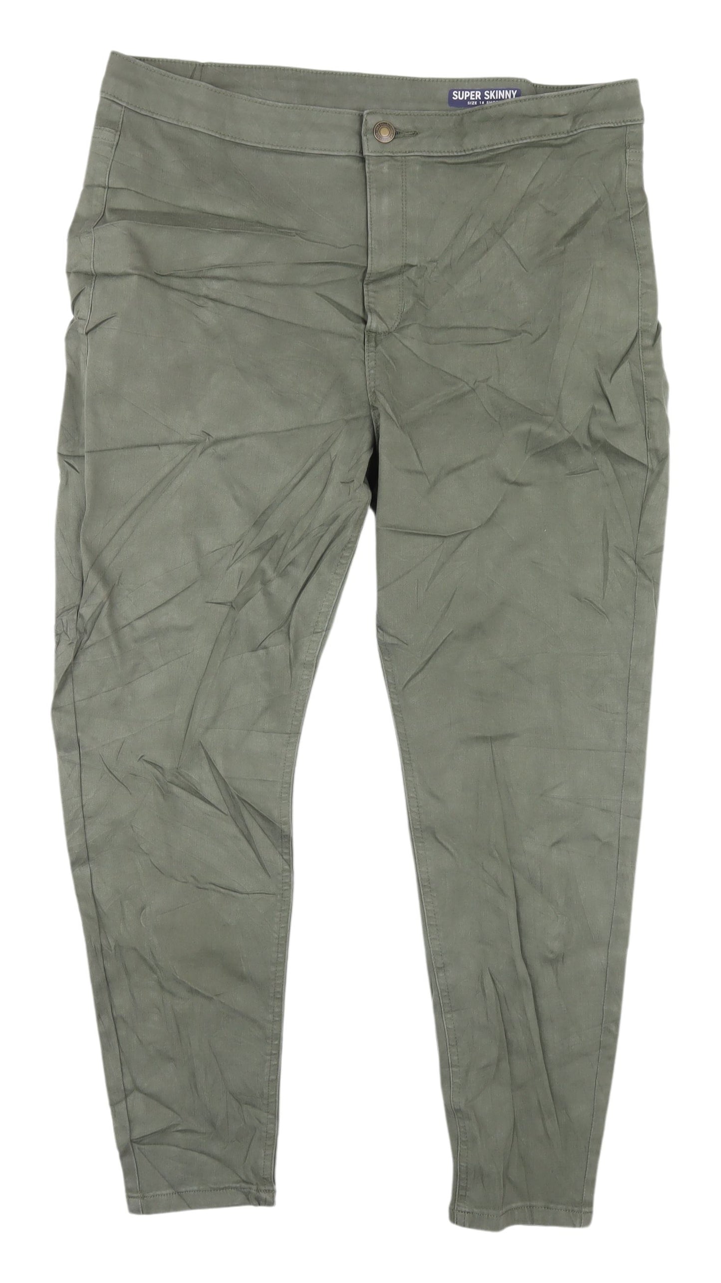 Marks and Spencer Women's Green Skinny Jeans Size 18