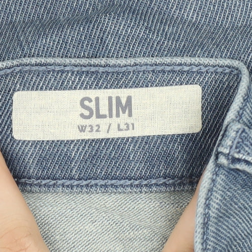 Marks and Spencer Men's Slim Blue Jeans Size 32