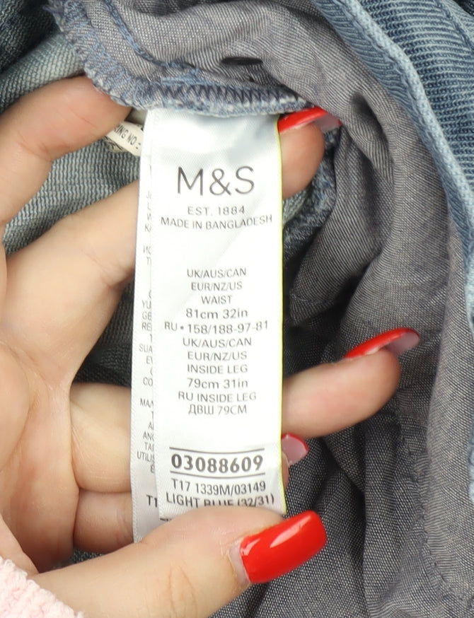 Marks and Spencer Men's Slim Blue Jeans Size 32