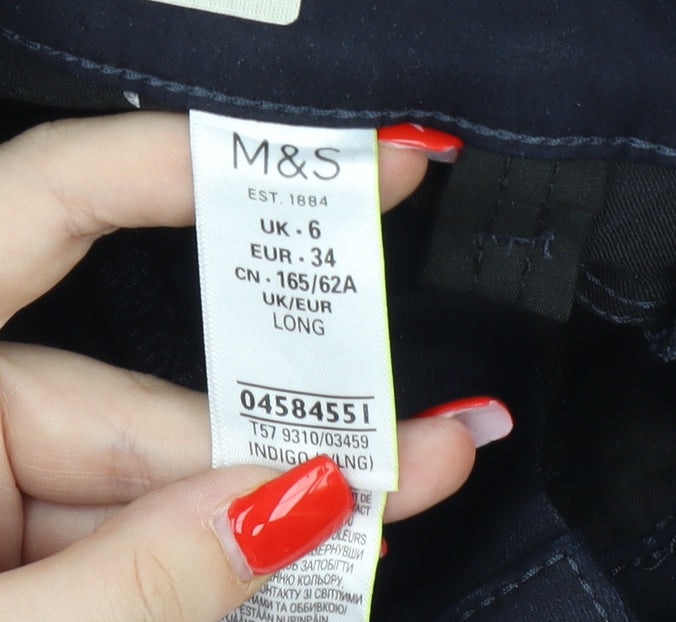 Marks & Spencer Women's Blue Skinny Jeans Size 6