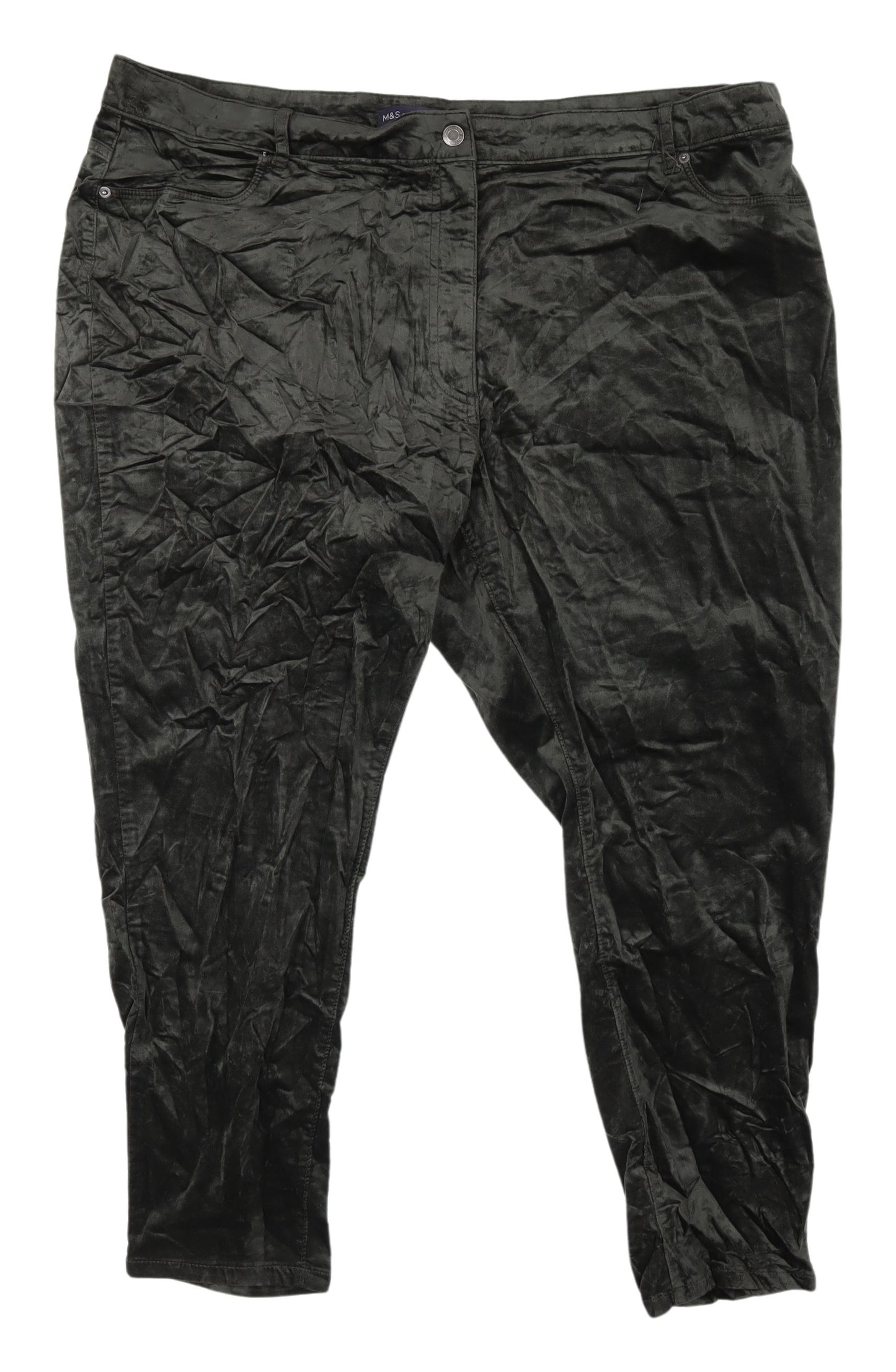 Marks and Spencer Green Women's Jegging Trousers Size 24