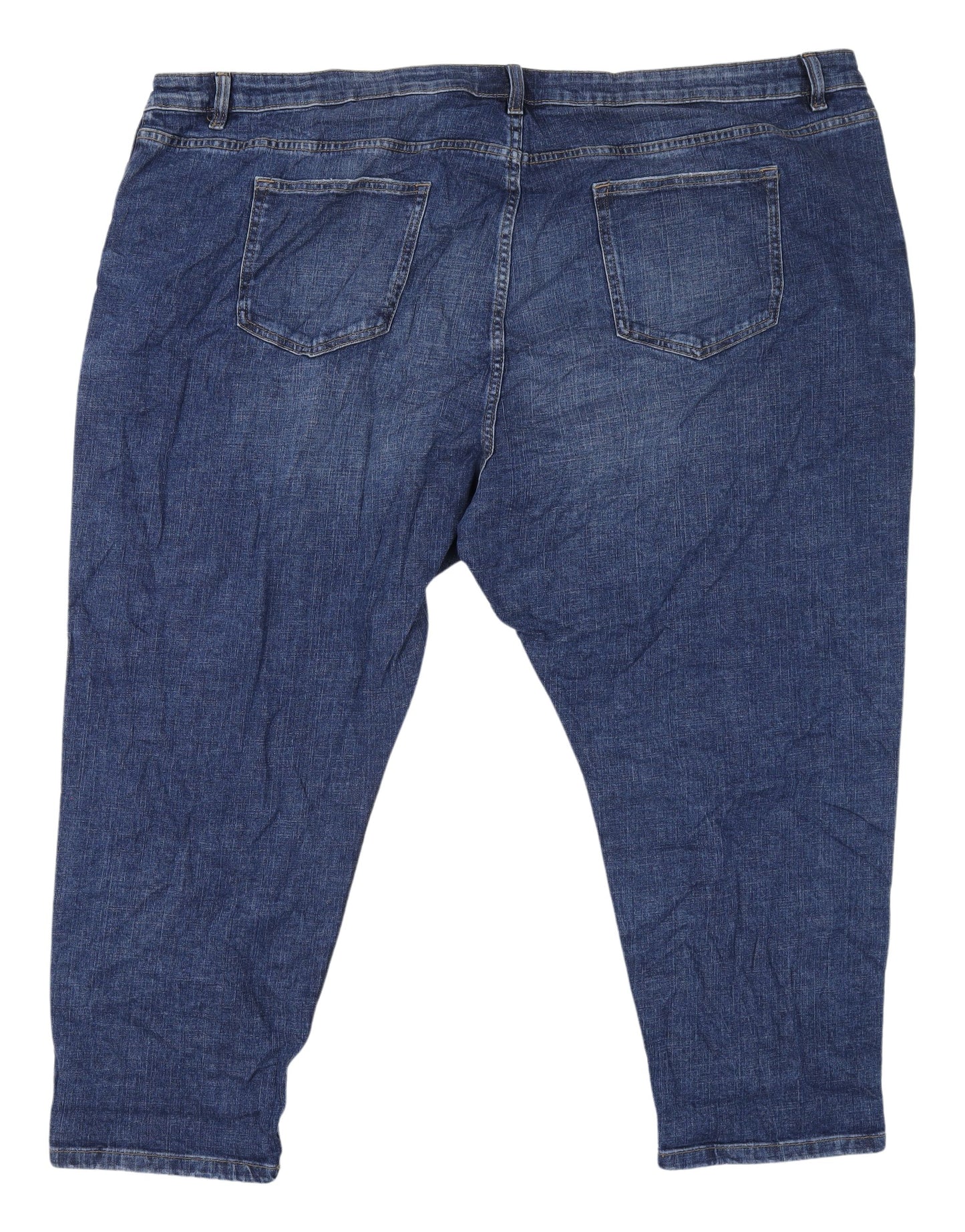 Marks and Spencer Women's Blue Relaxed Slim Jeans, Size 28