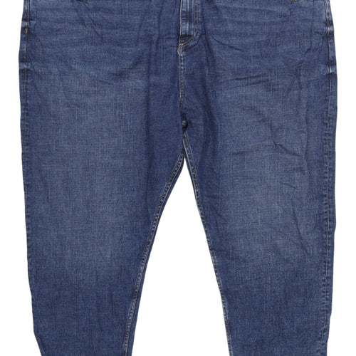Marks and Spencer Blue Relaxed Straight Jeans, Size 32