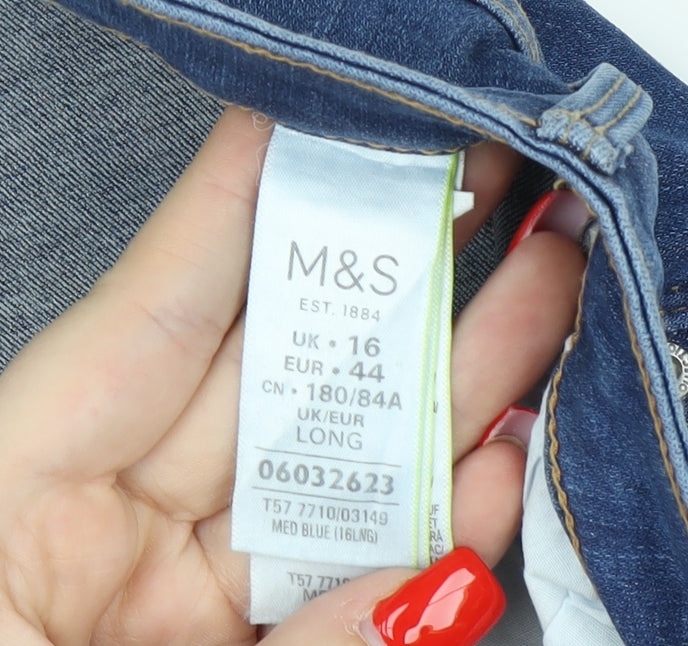 Marks and Spencer Women Blue Skinny Jeans Size 16