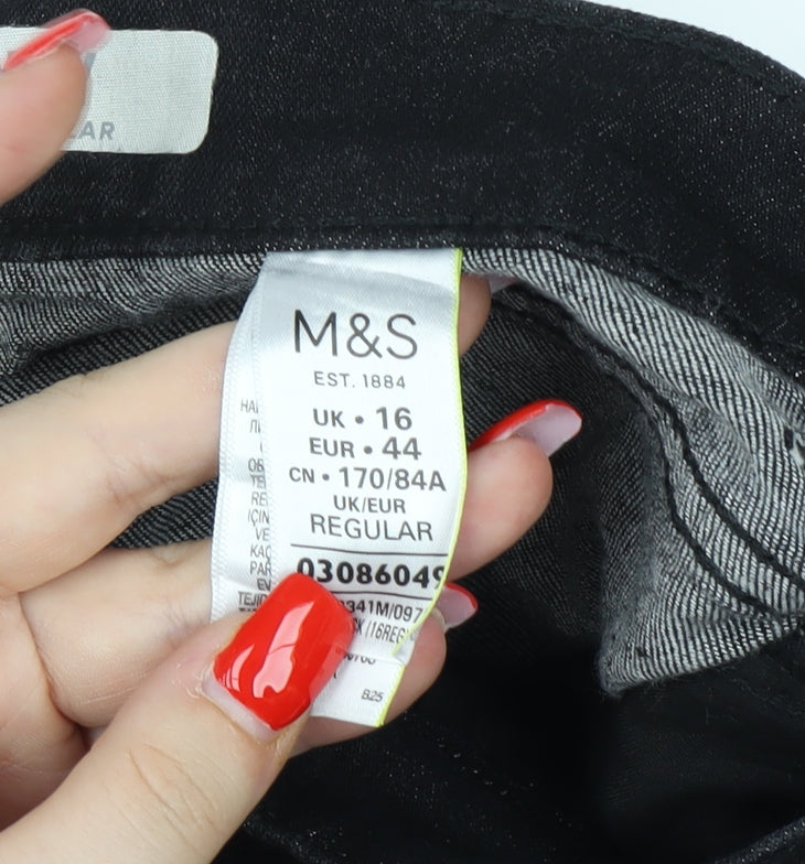 Marks and Spencer Women's Black Skinny Jeans Size 16
