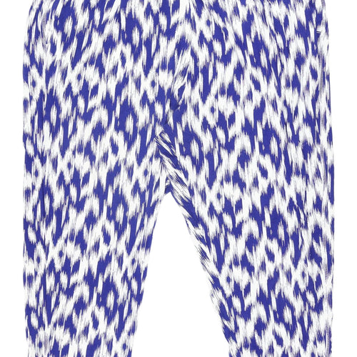 Marks & Spencer Women’s Blue Animal Print Trousers