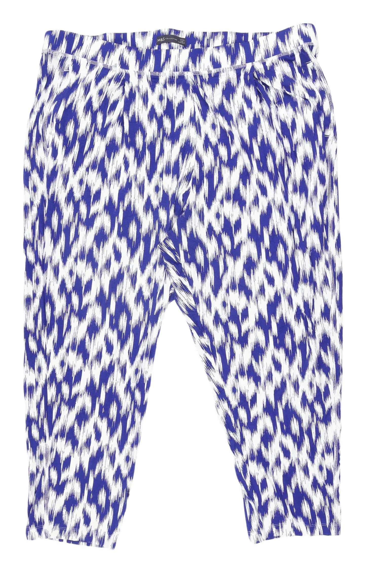 Marks & Spencer Women’s Blue Animal Print Trousers