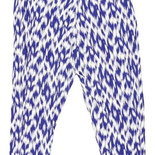 Marks & Spencer Women’s Blue Animal Print Trousers