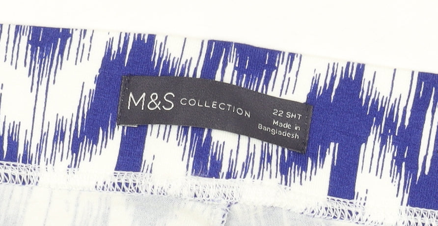 Marks & Spencer Women’s Blue Animal Print Trousers