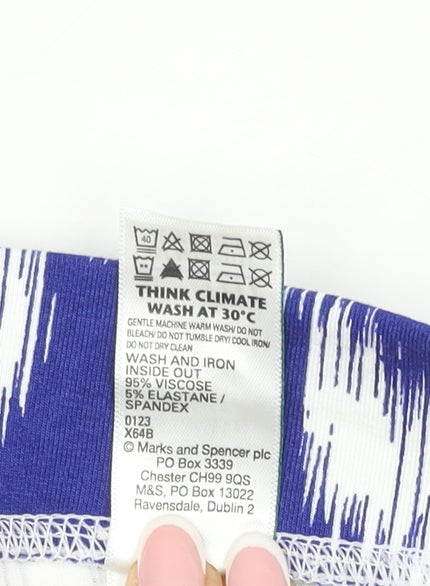Marks & Spencer Women’s Blue Animal Print Trousers