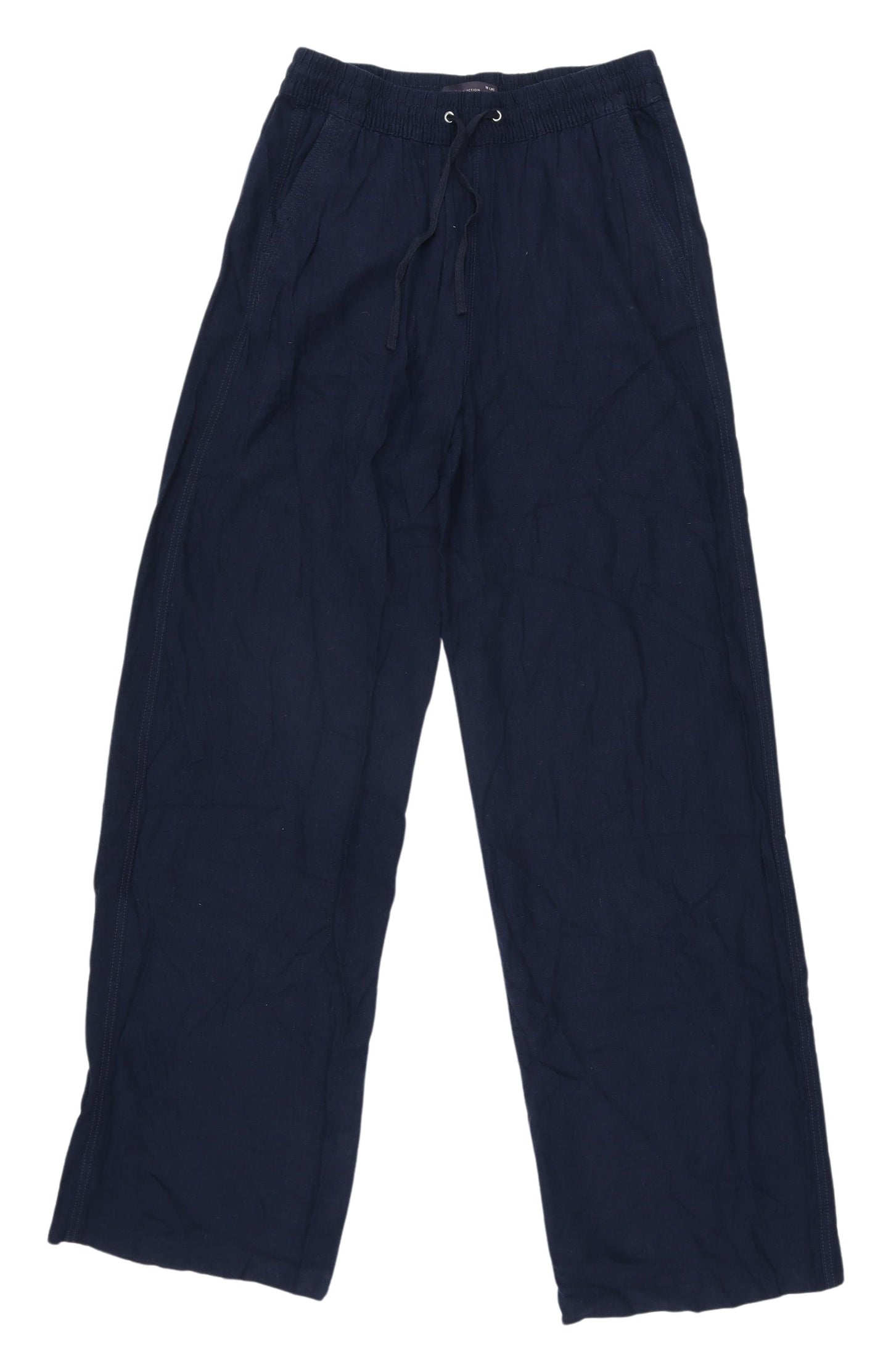 Marks and Spencer Women's Blue Linen Joggers Size 10