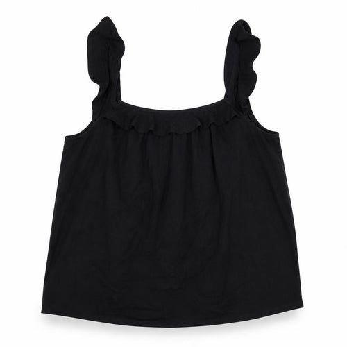 By Very Women's Black Tank Top Size 16 Square Neck Sleeveless