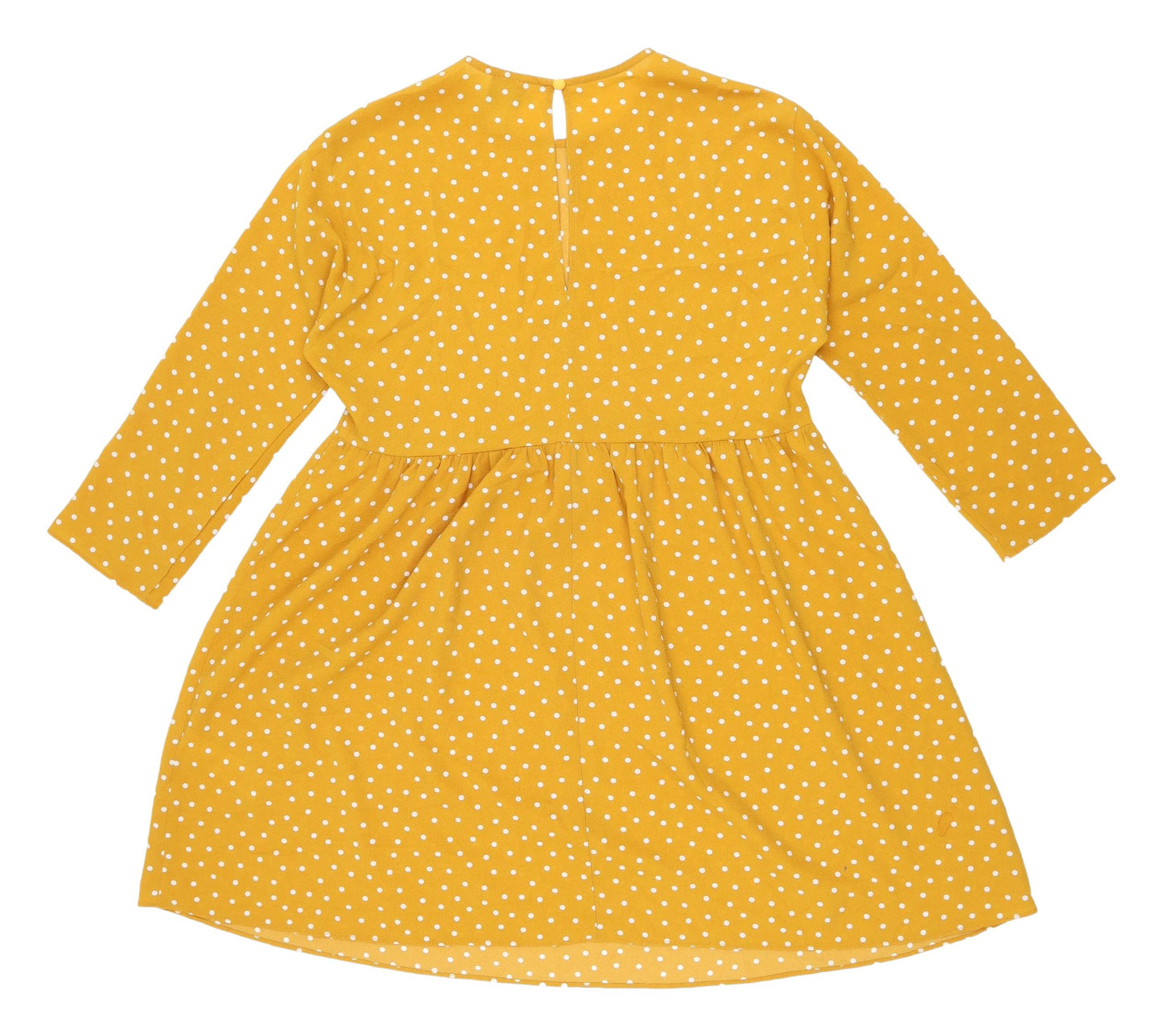 ASOS Women's Yellow Polka Dot A-Line Dress, New