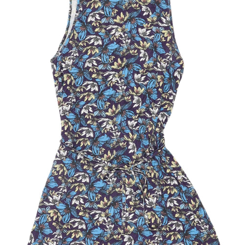 Topshop Women's Multicoloured Floral Tunic Tank, Size 8
