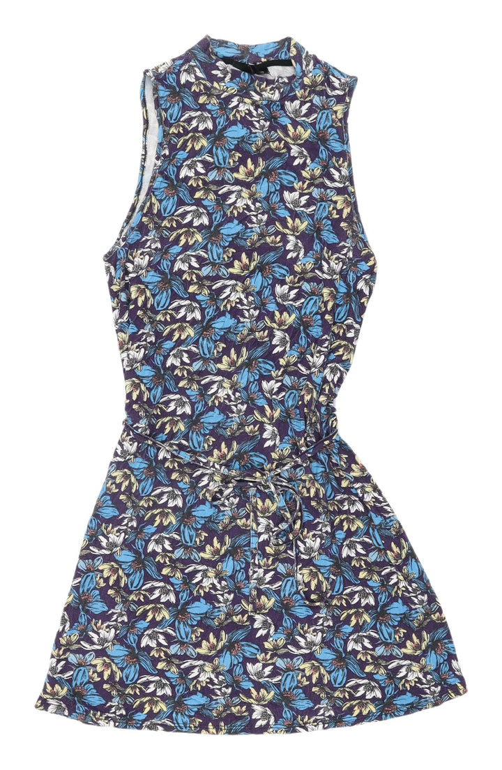 Topshop Women's Multicoloured Floral Tunic Tank, Size 8