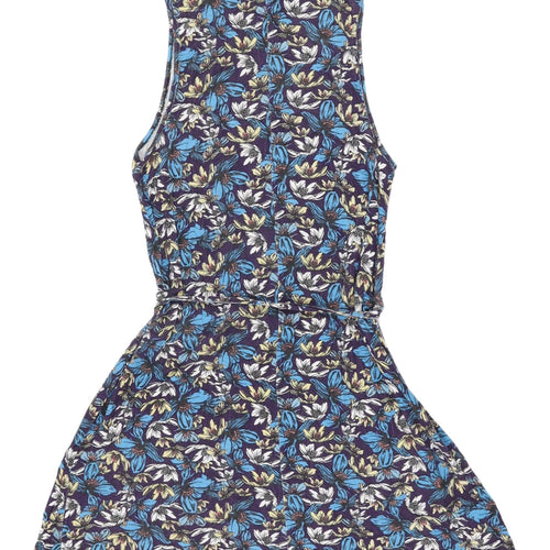 Topshop Women's Multicoloured Floral Tunic Tank, Size 8