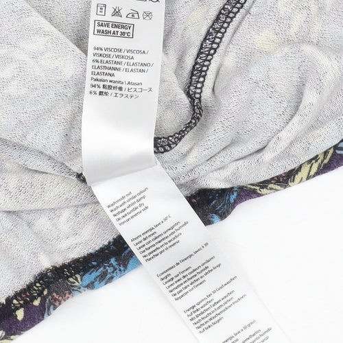 Topshop Women's Multicoloured Floral Tunic Tank, Size 8