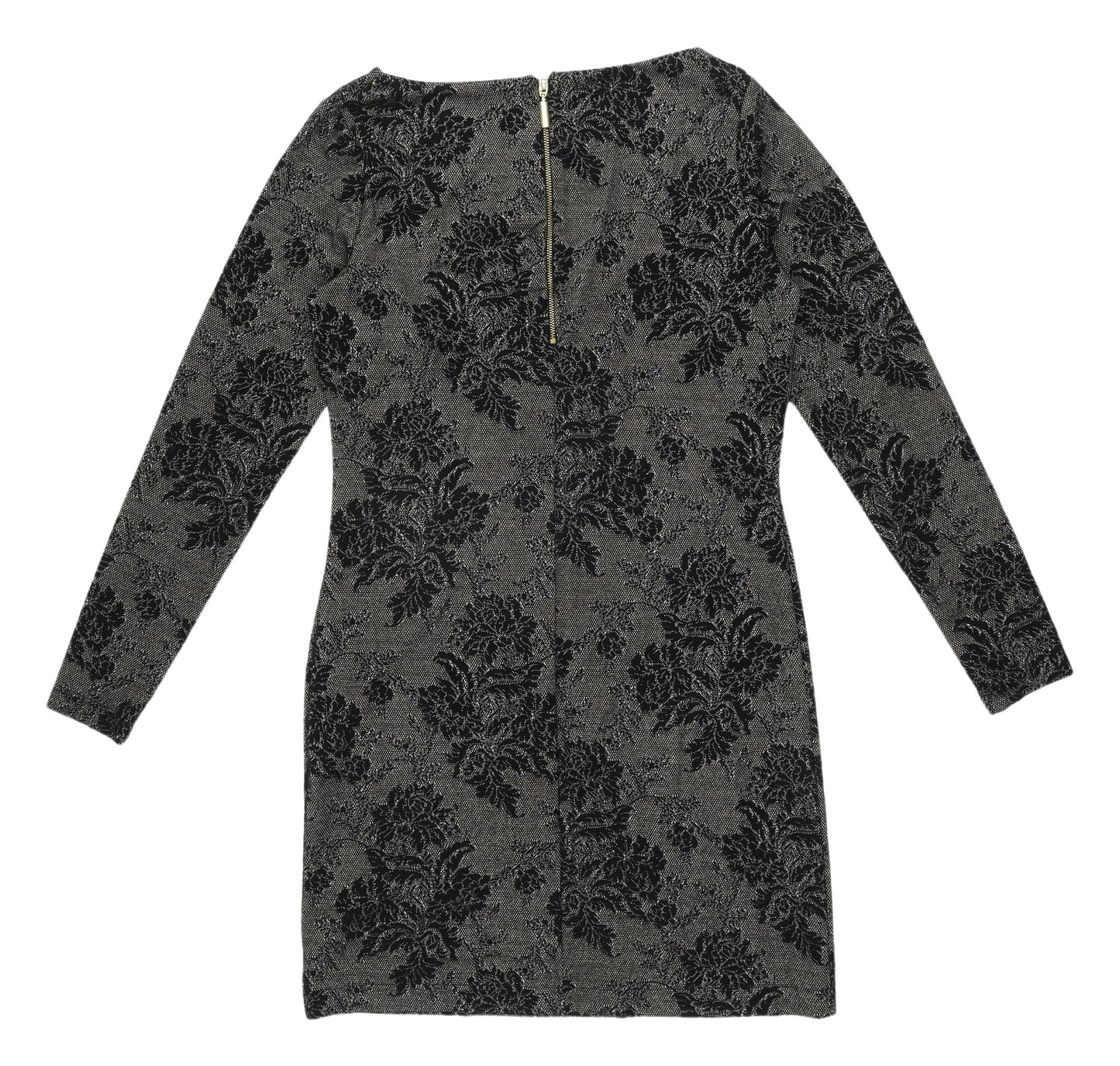 Next Women's Black Floral Sheath Dress Size 12