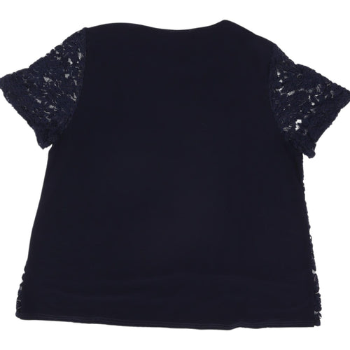 Styled by... Women's Blue Lace Blouse XL