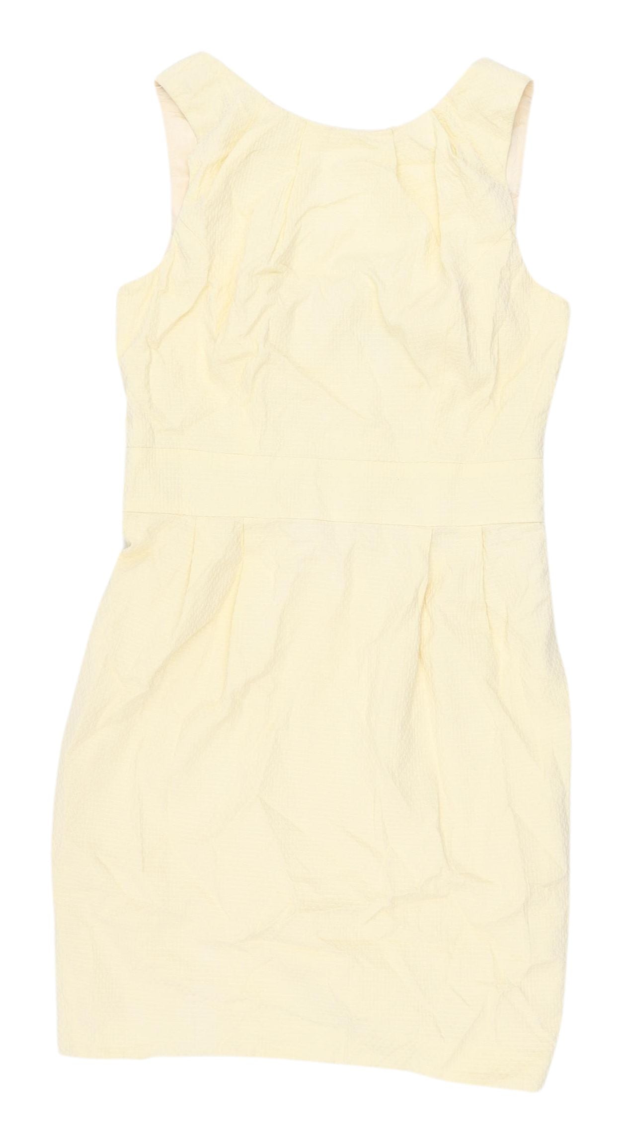 Warehouse Women's Ivory Cotton Sheath Dress Size 10