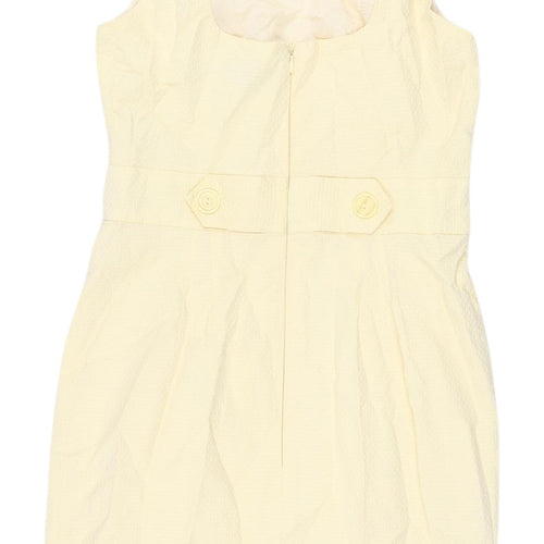 Warehouse Women's Ivory Cotton Sheath Dress Size 10