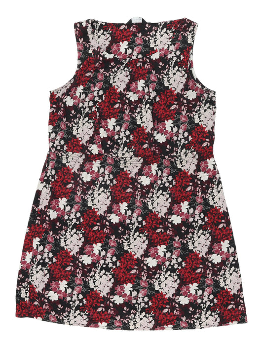 New Look Floral Shift Dress, Multicoloured, Size 12