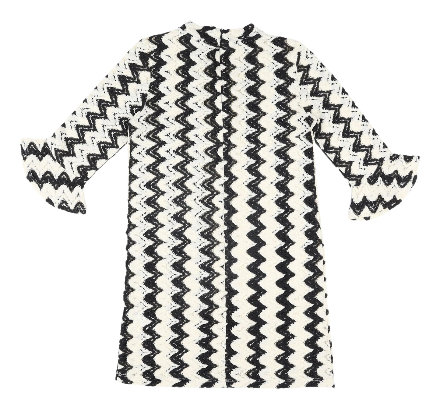 Topshop Women's Multicoloured Chevron Shift Dress UK 6