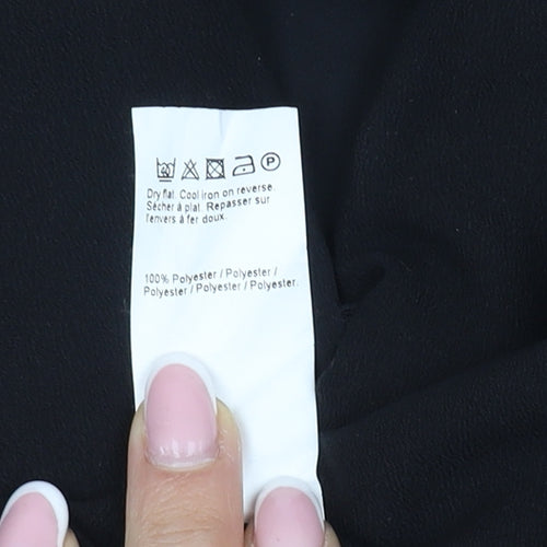 River Island Women's Black Dress, Size 6, Long Sleeve