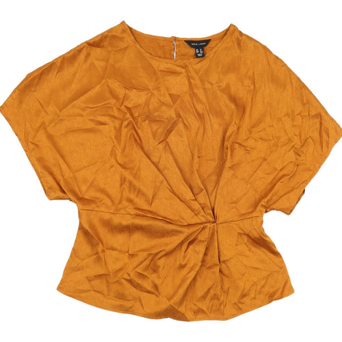 New Look Women's Orange Blouse Size 12 Basic Style