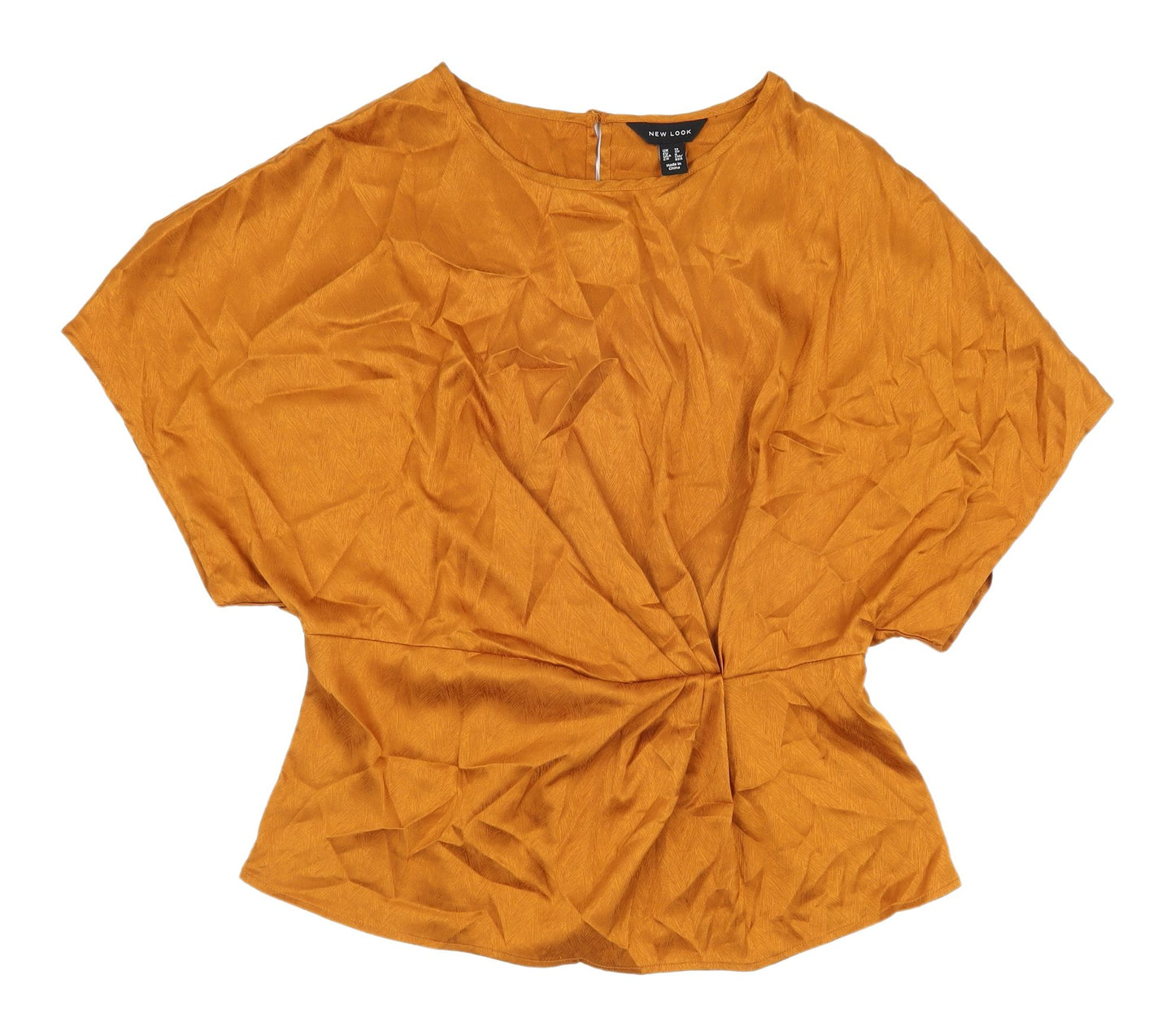 New Look Women's Orange Blouse Size 12 Basic Style