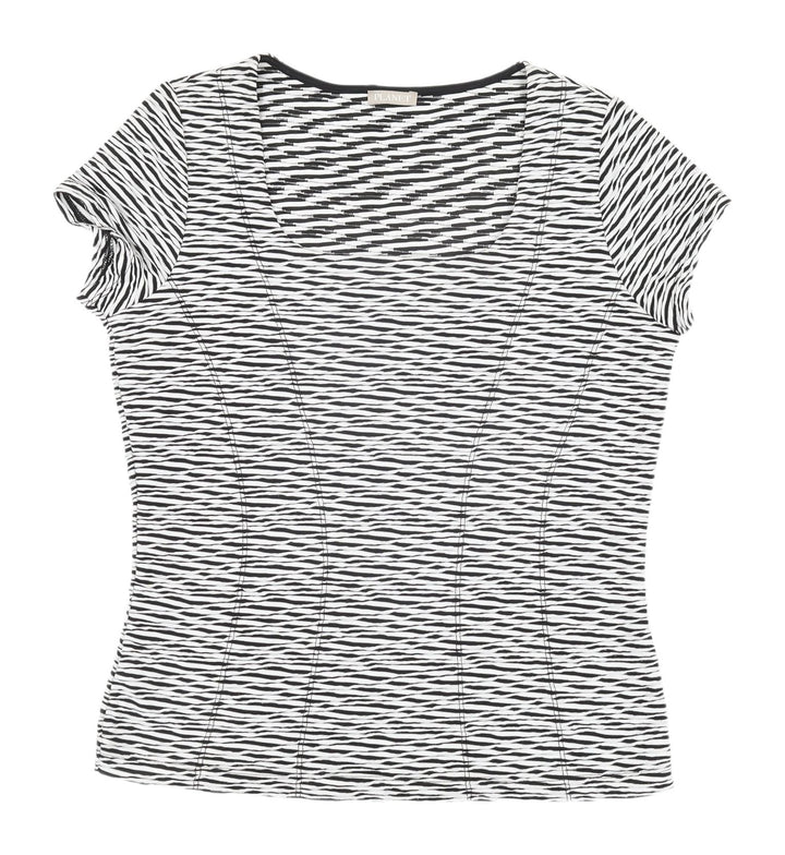 Planet Women's White T-Shirt, Short Sleeve, Size S