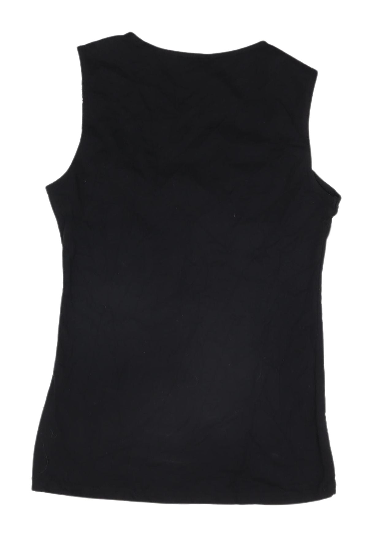 H&M Women's Black Lace Accent Cotton Tank Top - Size S