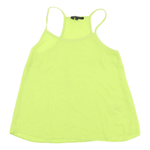 New Look Women's Green Tank Top - Size 8