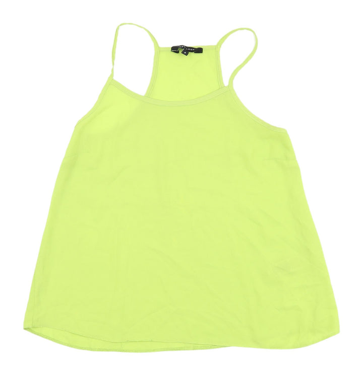 New Look Women's Green Tank Top - Size 8
