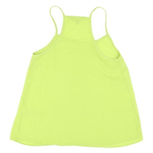 New Look Women's Green Tank Top - Size 8
