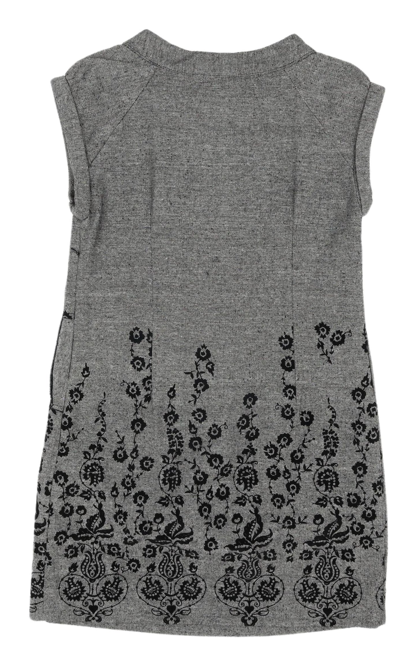 Apricot Women's Grey Mini Floral Shift Dress M