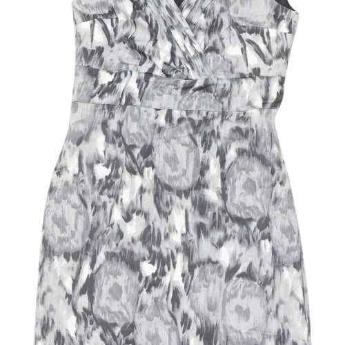 H&M Women's Grey Sheath Dress Size 8, Stylish & Elegant