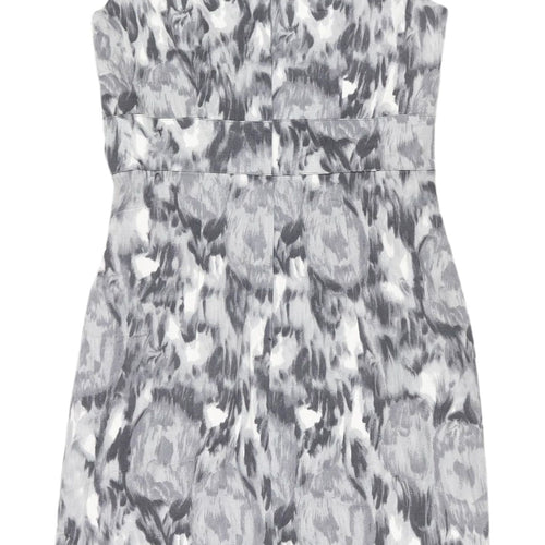 H&M Women's Grey Sheath Dress Size 8, Stylish & Elegant