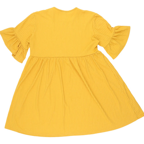 Boohoo Yellow A-Line Dress Women Size 14 Petite