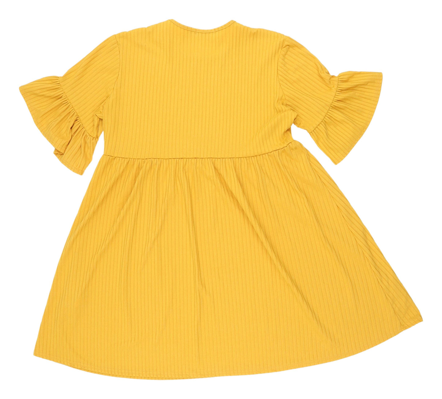 Boohoo Yellow A-Line Dress Women Size 14 Petite