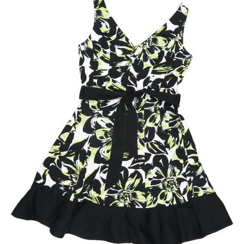 Jessica Howard Women's Multicoloured Fit & Flare Floral Dress