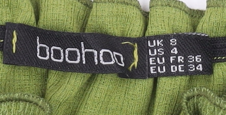 Boohoo Women's Green Off Shoulder Midi Dress