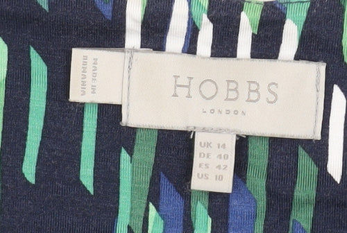 Hobbs Women's Multicoloured Wrap Dress Size 14