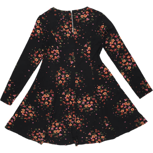 Blue Vanilla Women's Floral Long Sleeve Fit & Flare Dress