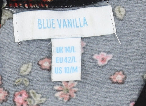 Blue Vanilla Women's Floral Long Sleeve Fit & Flare Dress