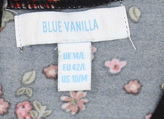 Blue Vanilla Women's Floral Long Sleeve Fit & Flare Dress