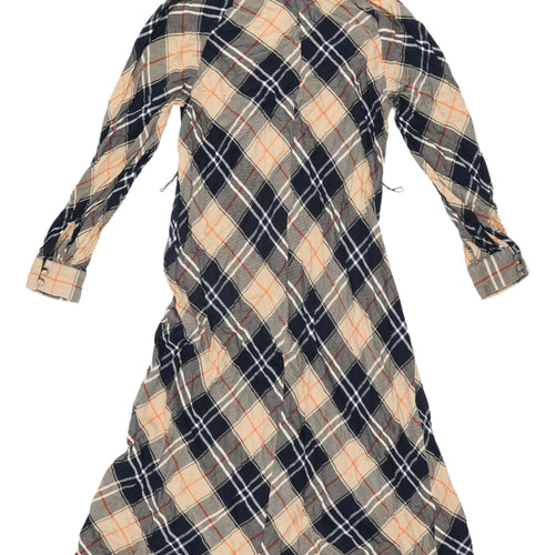 H&M Women's Multicoloured Plaid Shirt Dress, Size 12