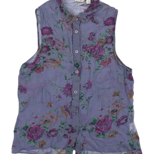 Jack Wills Women's Floral Sleeveless Blouse