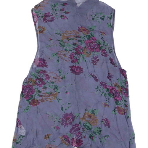 Jack Wills Women's Floral Sleeveless Blouse