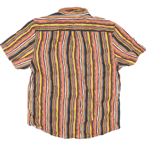 WeSC Men's XL Multicoloured Striped Casual Shirt